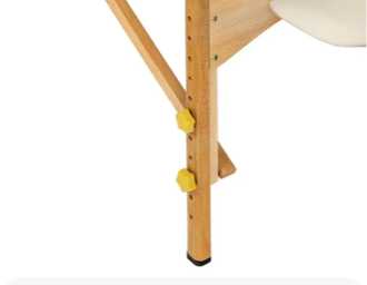 3 zones massagetafel, 7,5cm matras en houten frame