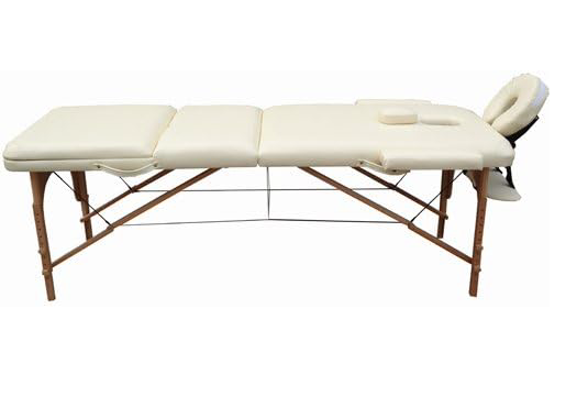 3-delige massagetafel showmodel, kleur creme